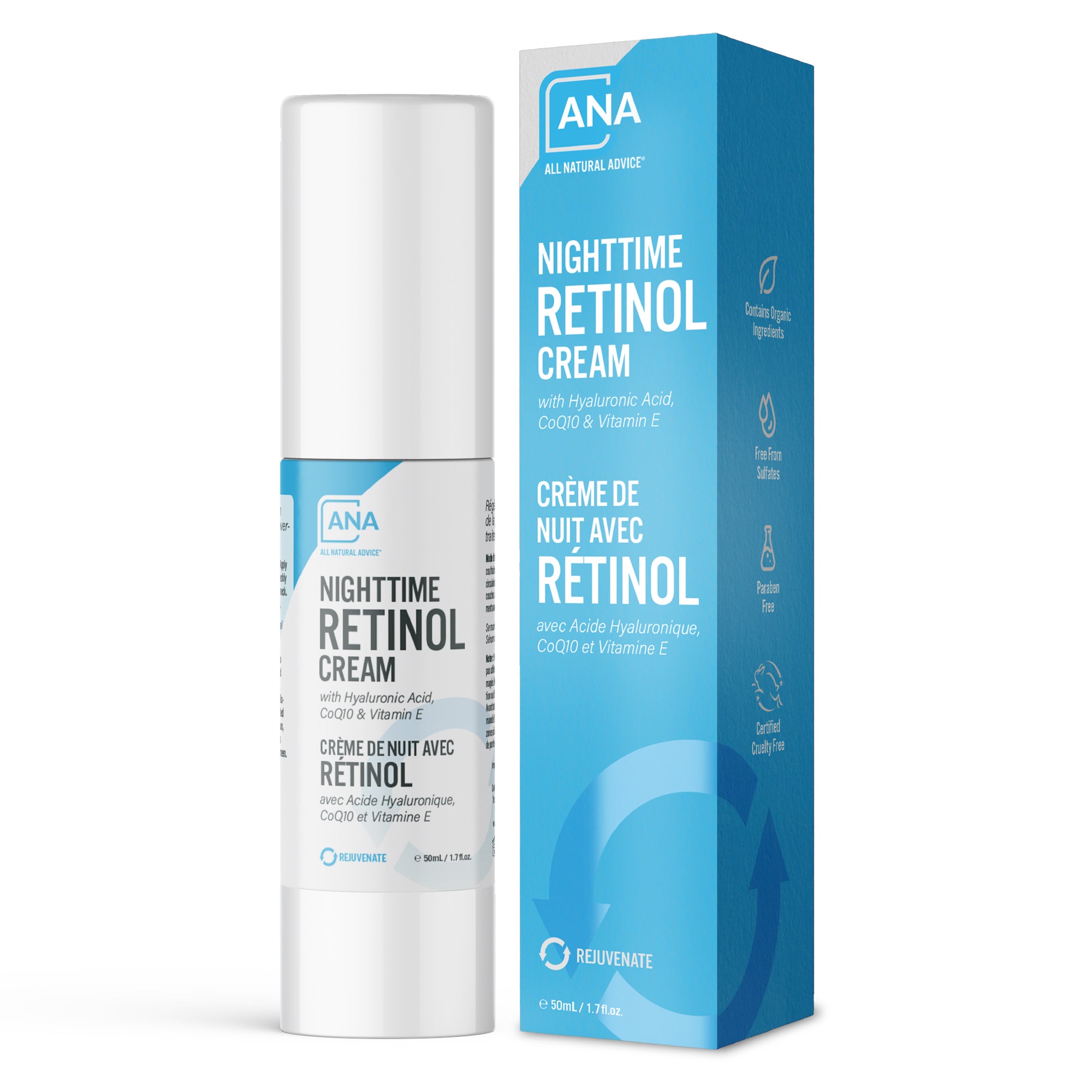 Retinol Nighttime Cream (50 ml) – All Natural Advice