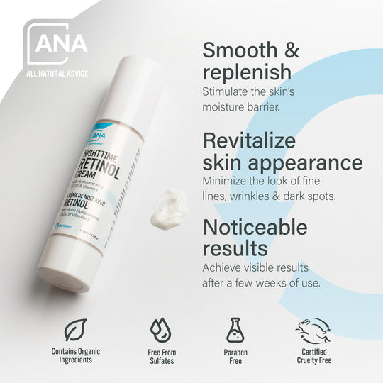 Retinol Nighttime Cream (50 ml) – All Natural Advice